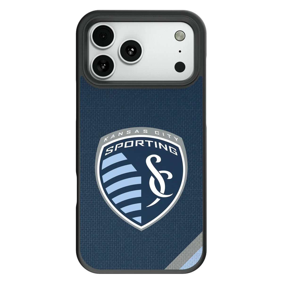 Sporting Kansas City Diagonal Stripe Bump Phone Case for Apple iPhone