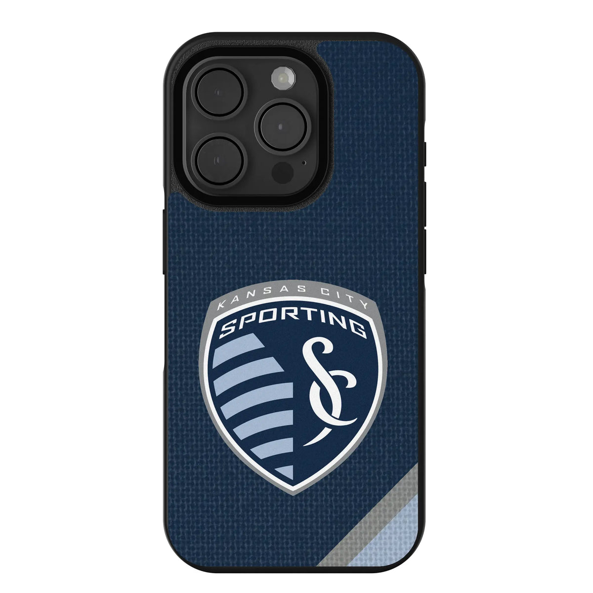 Sporting Kansas City Diagonal Stripe iPhone Bump Phone Case for Apple iPhone