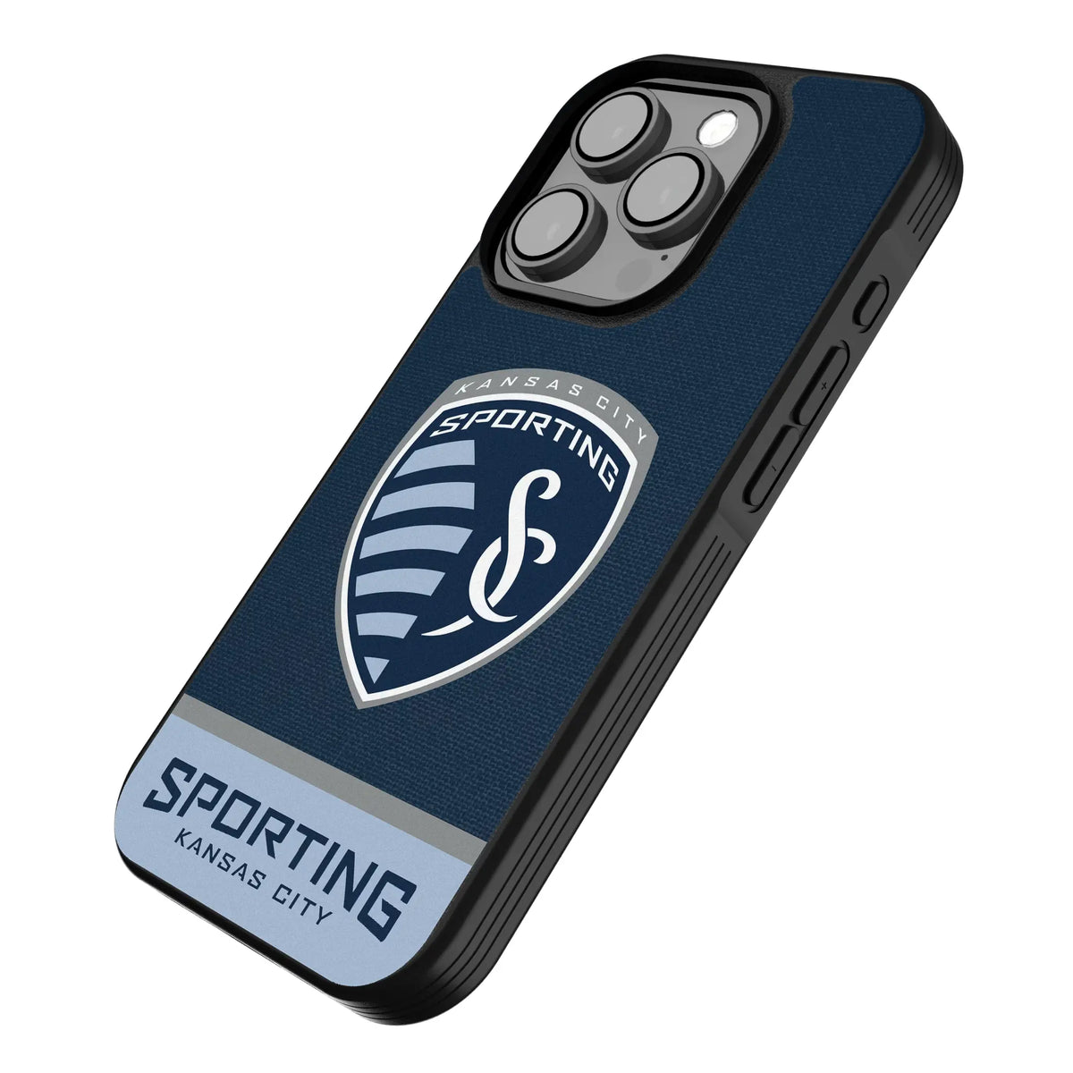 Sporting Kansas City Endzone Solid iPhone Bump Phone Case for Apple iPhone - Isometric View