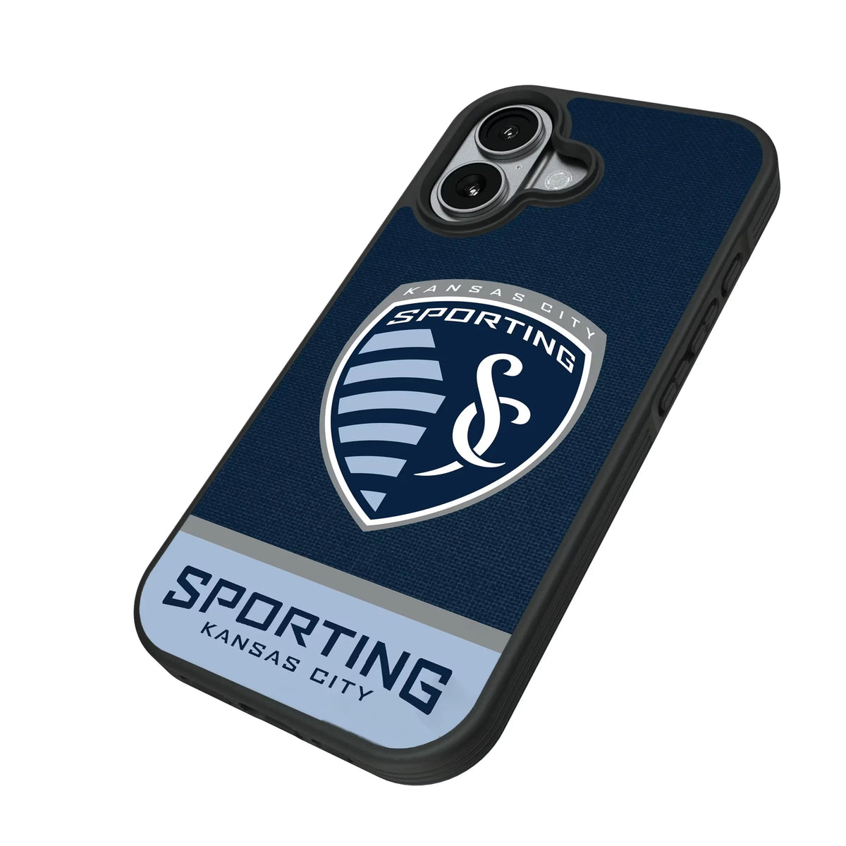 Sporting Kansas City Endzone Solid iPhone Bump Phone Case for Apple iPhone - Isometric View#Device_iPhone 17