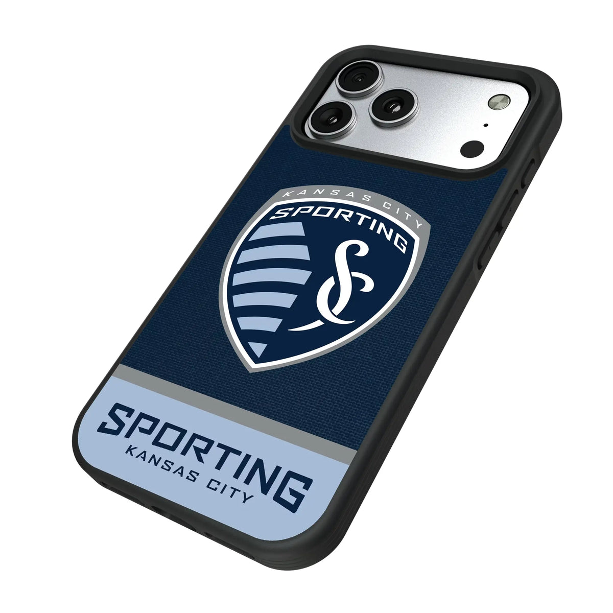 Sporting Kansas City Endzone Solid iPhone Bump Phone Case for Apple iPhone - Isometric View#Device_iPhone 17 Pro Max