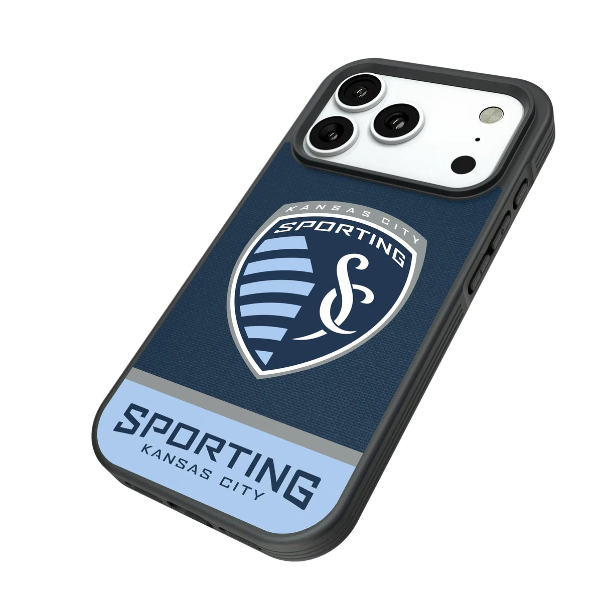 Sporting Kansas City Endzone Solid iPhone Bump Phone Case for Apple iPhone - Isometric View#Device_iPhone 18 Pro
