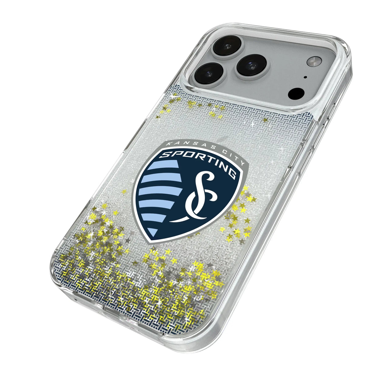 Sporting Kansas City Linen iPhone Glitter Phone Case for Apple iPhone - Isometric View#Device_iPhone 18 Pro