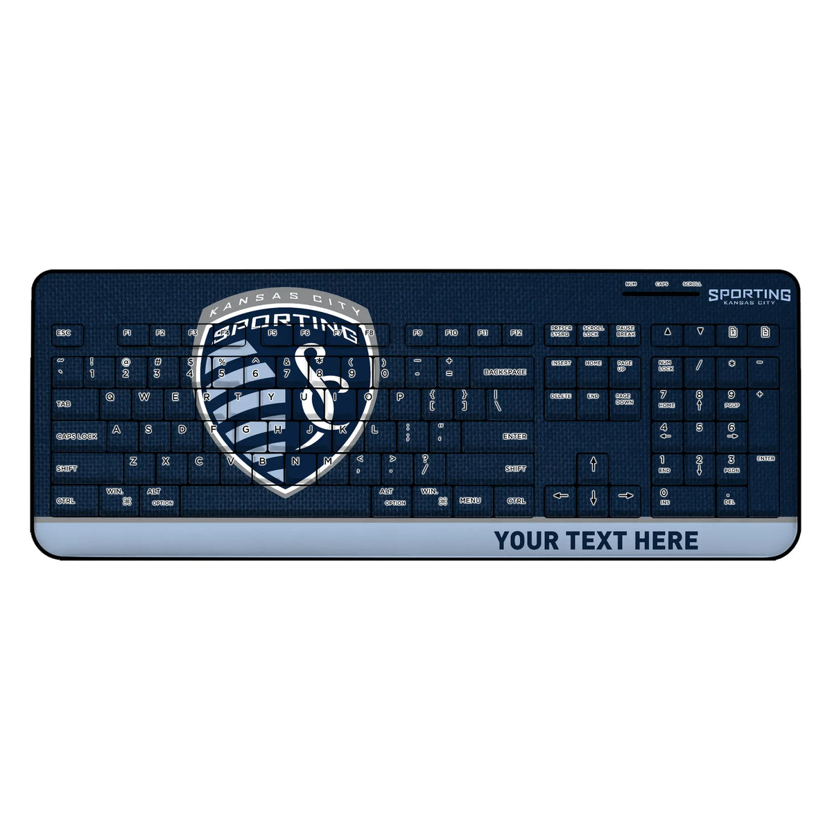 Sporting Kansas City Personalized Endzone Solid Wireless USB Keyboard