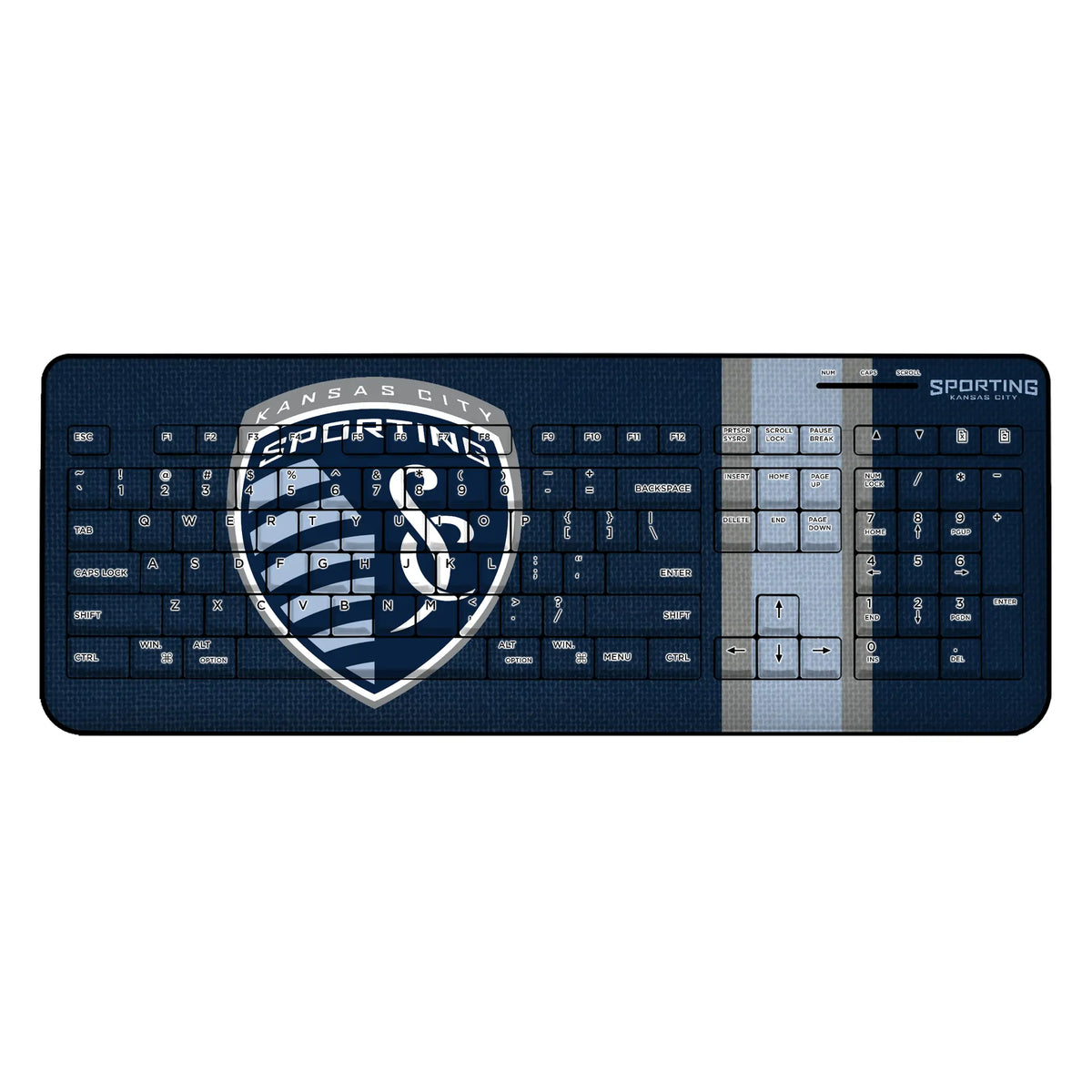 Sporting Kansas City Stripe Wireless USB Keyboard
