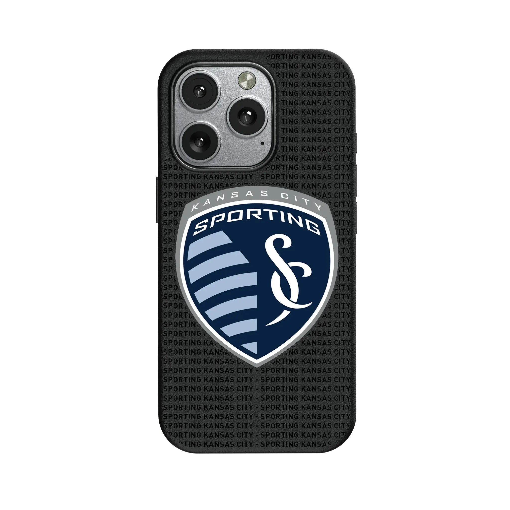 Sporting Kansas City Text Backdrop iPhone MagSafe Compatible Phone Case for Apple iPhone
