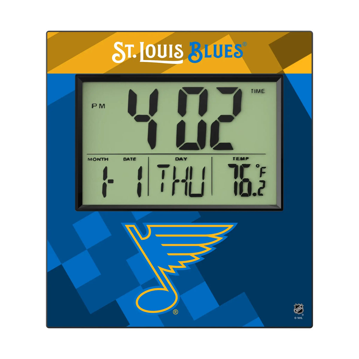 St. Louis Blues Color Block Wall Clock