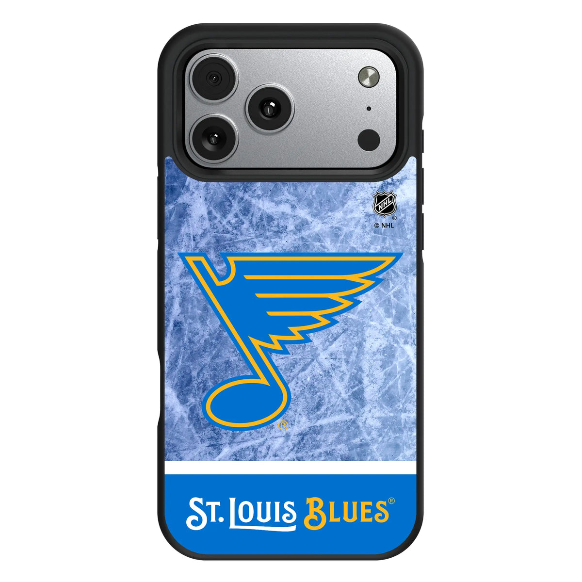 St. Louis Blues Ice Wordmark iPhone Bump Phone Case for Apple iPhone#Device_iPhone 17 Pro Max