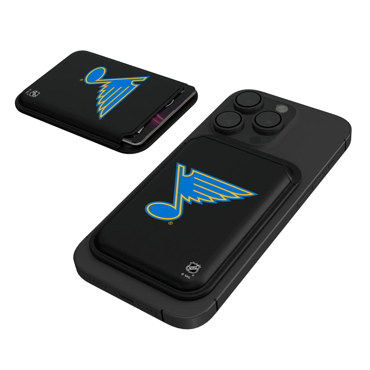 St. Louis Blues Insignia Black Magnetic Credit Card Wallet