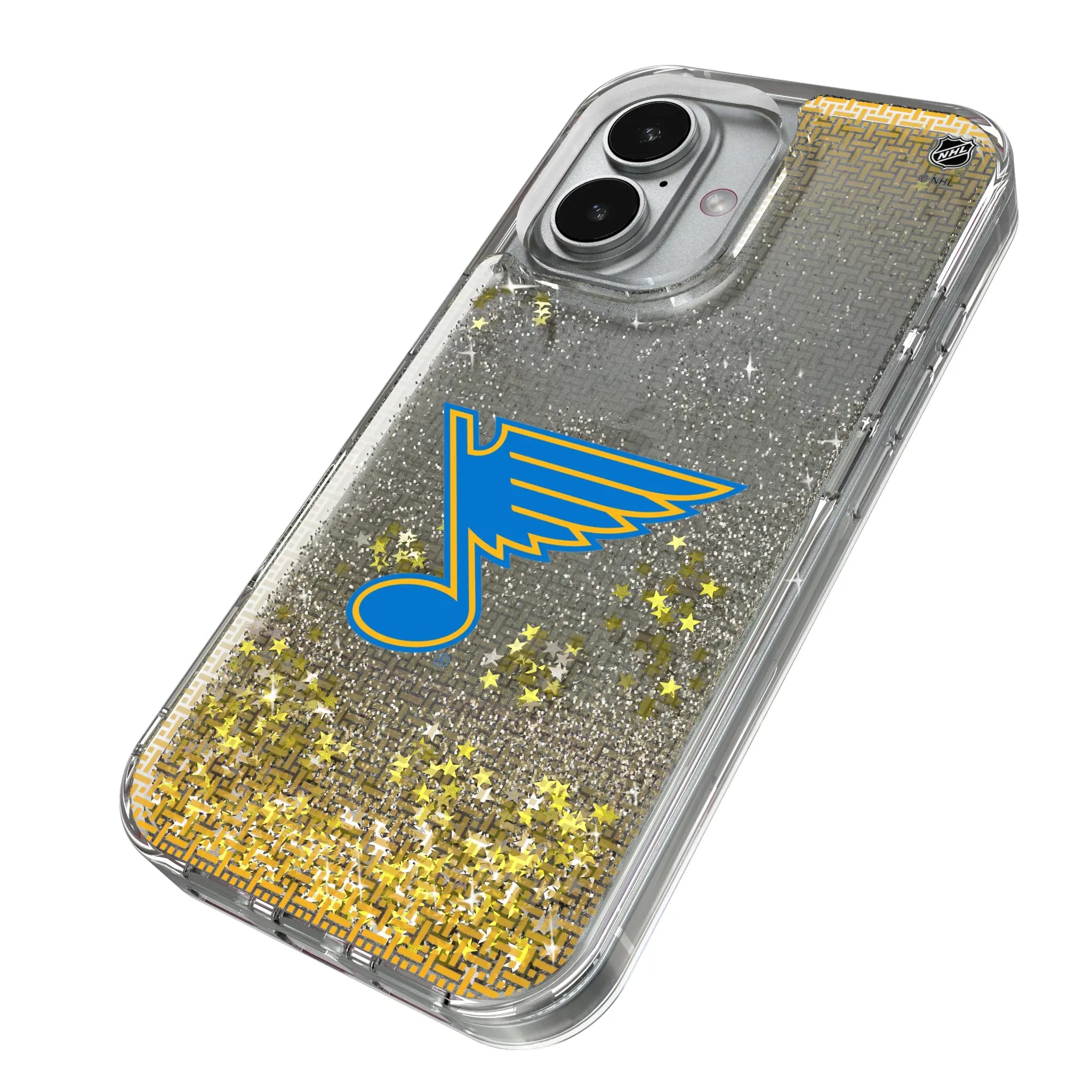 St. Louis Blues Linen iPhone Glitter Phone Case for Apple iPhone - Isometric View