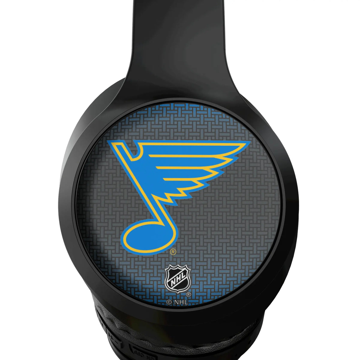 St. Louis Blues Linen Wireless Over-Ear Headphones With Case - Detail