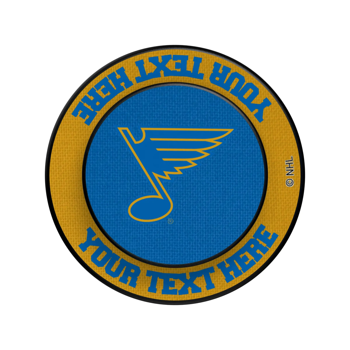 St. Louis Blues Personalized Endzone Solid Popsockets Round Magnetic