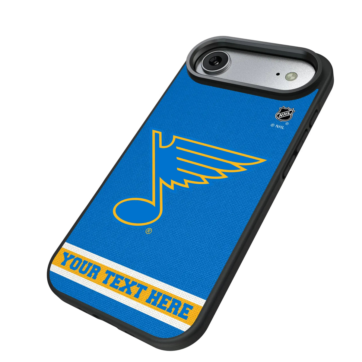 St. Louis Blues Personalized Stripe iPhone Bump Phone Case for Apple iPhone - Isometric View#Device_iPhone Air