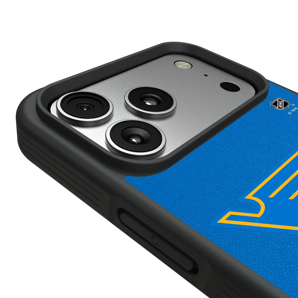 St. Louis Blues Personalized Stripe iPhone Bump Phone Case for Apple iPhone - Detail#Device_iPhone 17 Pro Max