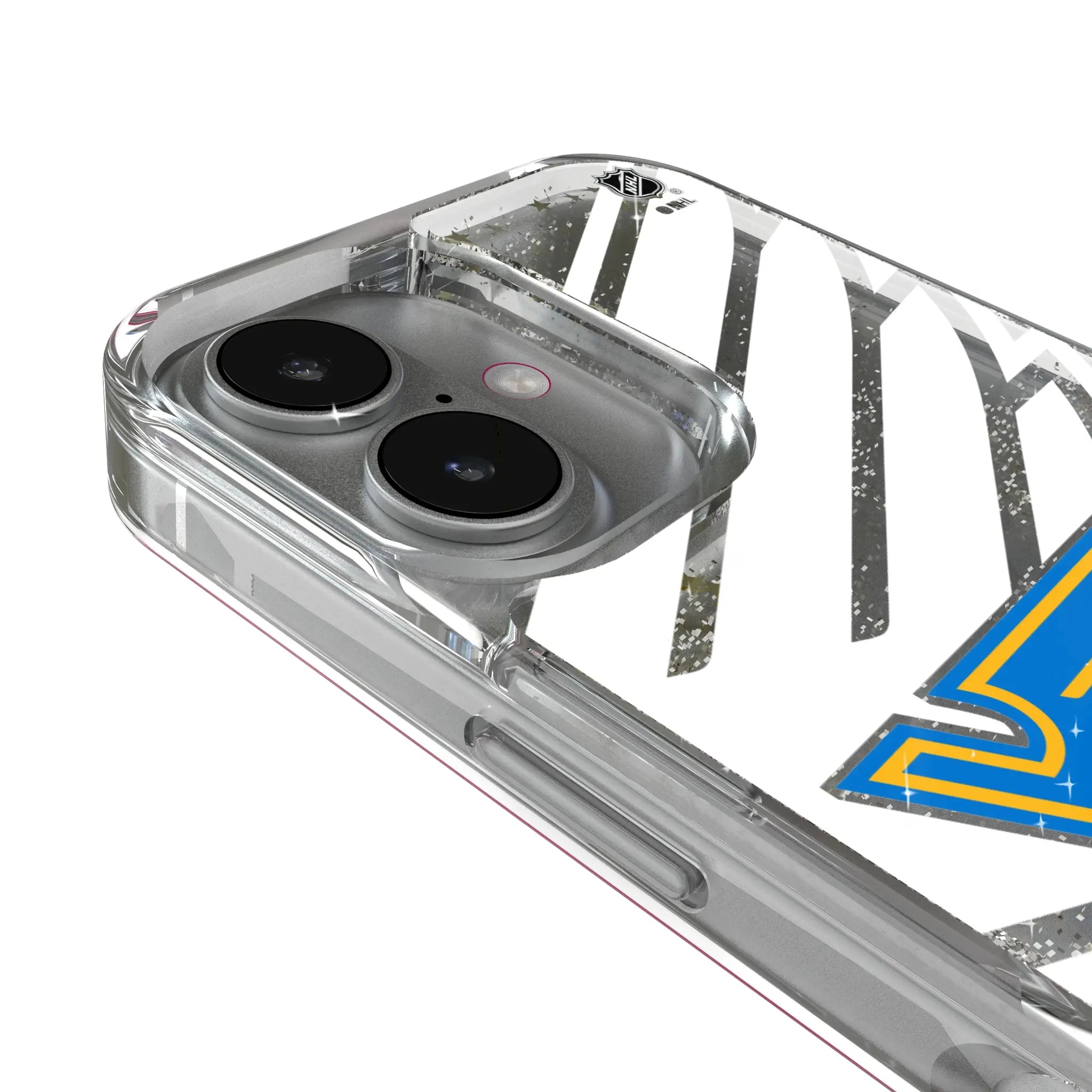 St. Louis Blues Personalized Tilt iPhone Glitter Phone Case for Apple iPhone - Detail