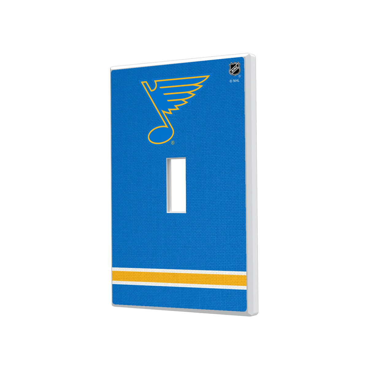 St. Louis Blues Stripe Hidden-Screw Light Switch Plate#Style_Single Toggle