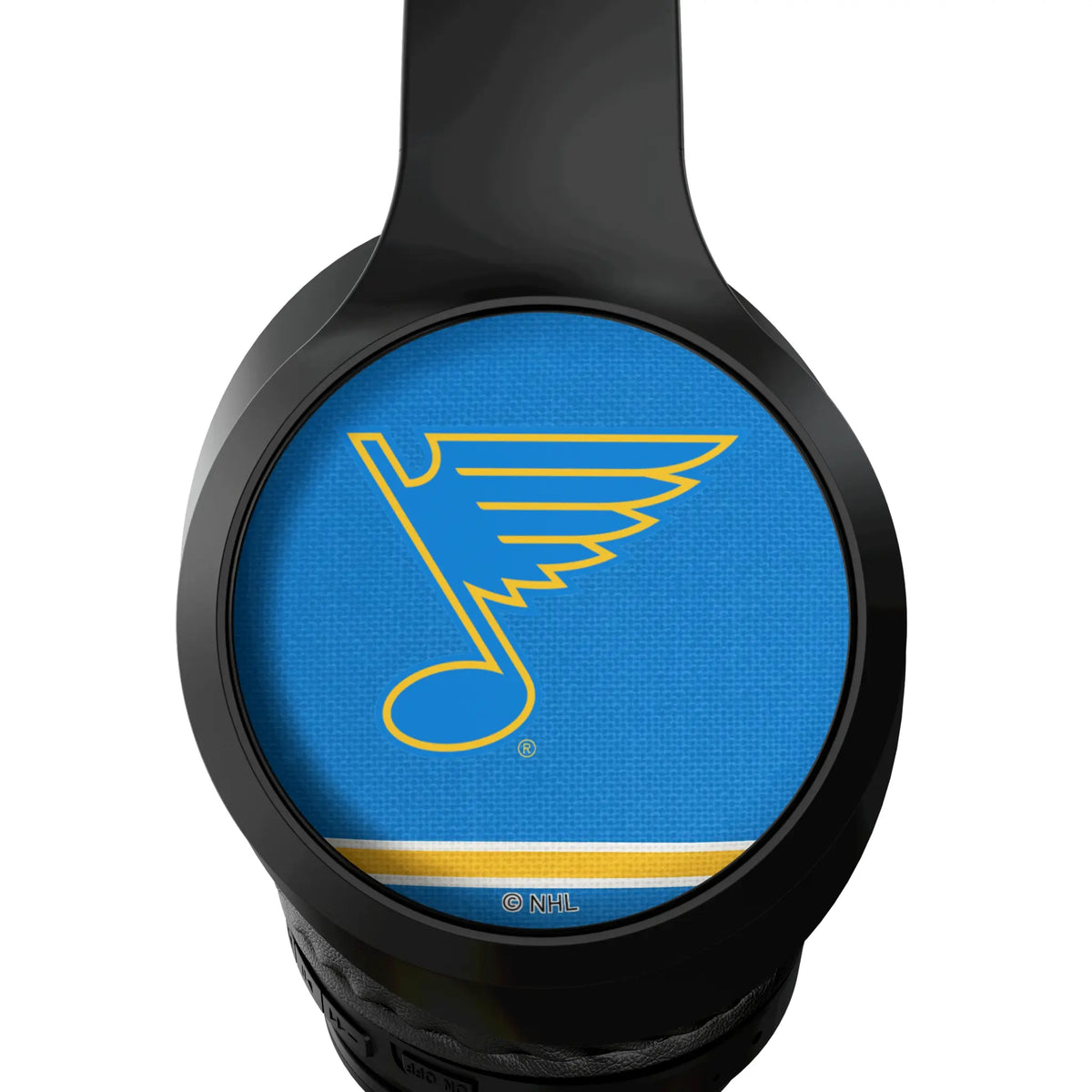 St. Louis Blues Stripe Wireless Over-Ear Headphones With Case - Detail