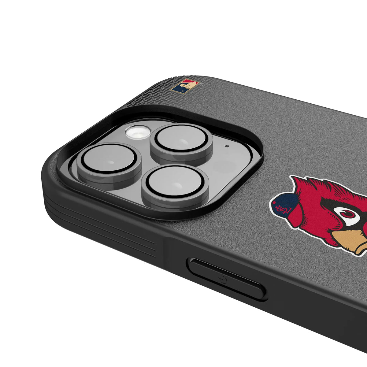St Louis Cardinals 1950s - Cooperstown Collection Linen iPhone Bump Phone Case for Apple iPhone - Detail