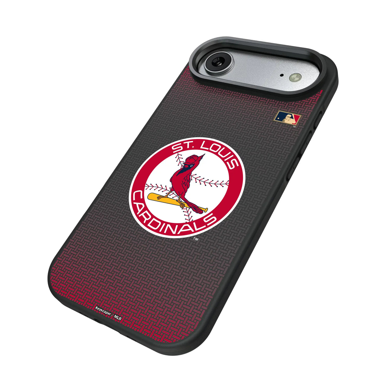 St Louis Cardinals 1966-1997 - Cooperstown Collection Linen iPhone Bump Phone Case for Apple iPhone - Isometric View#Device_iPhone Air