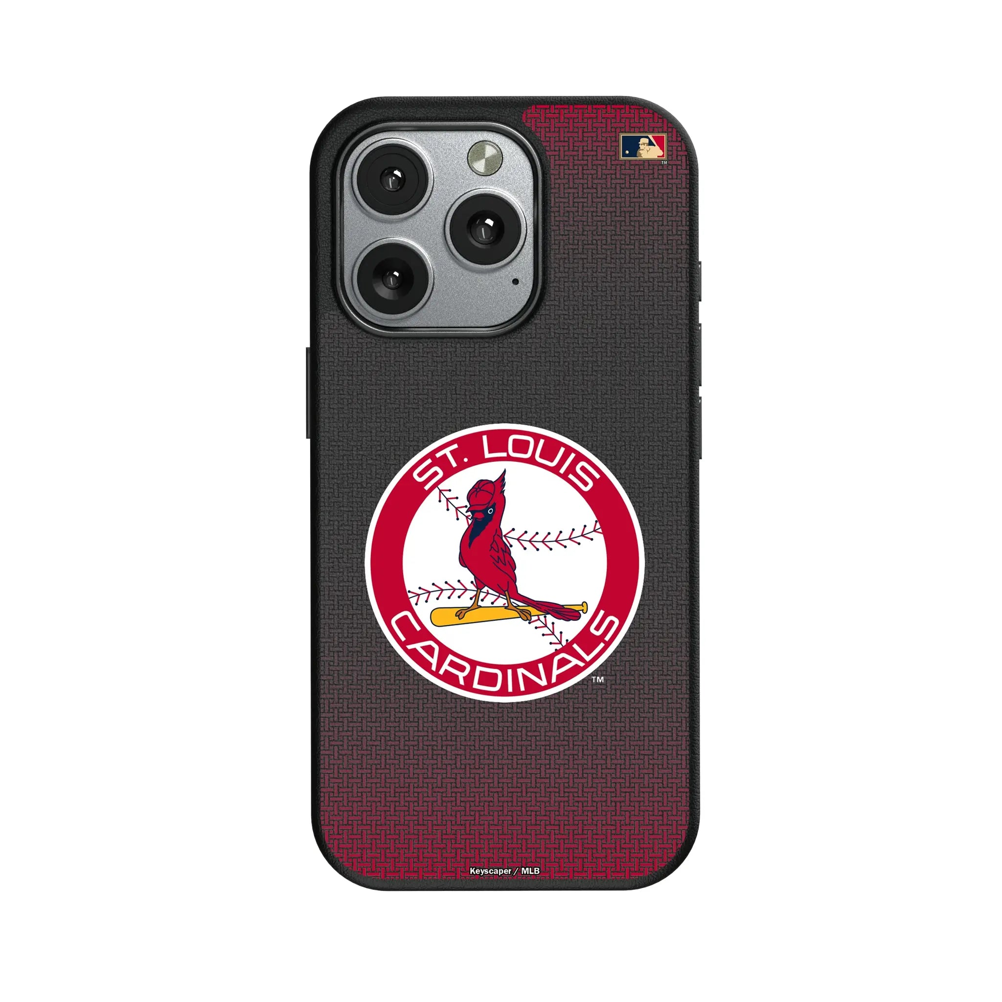 St Louis Cardinals 1966-1997 - Cooperstown Collection Linen iPhone MagSafe Compatible Phone Case for Apple iPhone