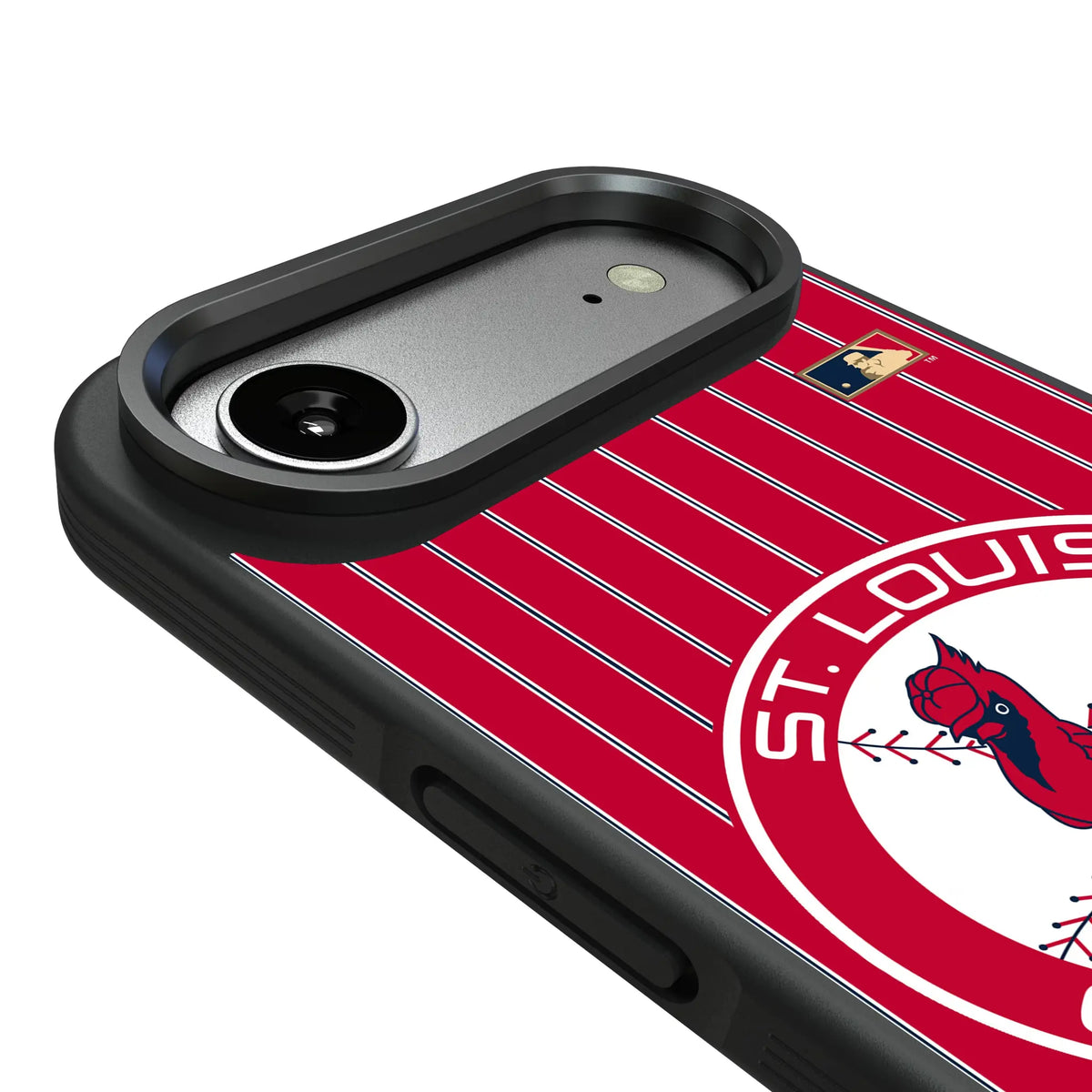 St Louis Cardinals 1966-1997 - Cooperstown Collection Pinstripe iPhone Bump Phone Case for Apple iPhone - Detail#Device_iPhone Air