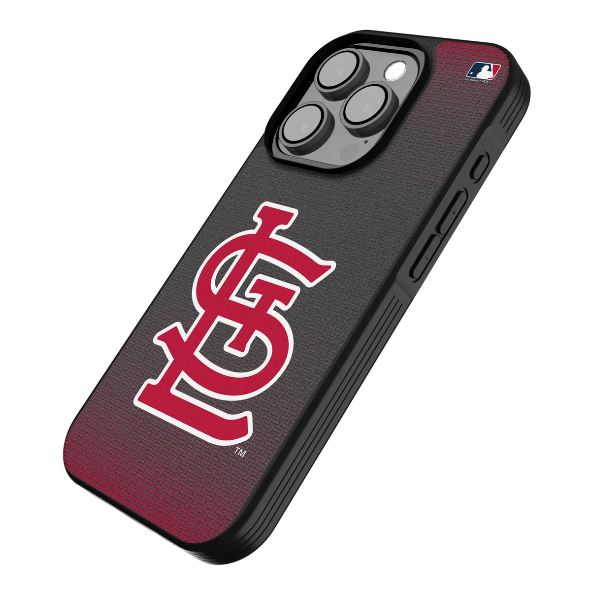St Louis Cardinals Linen iPhone Bump Phone Case for Apple iPhone - Isometric View