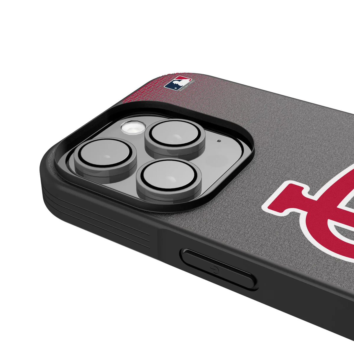 St Louis Cardinals Linen iPhone Bump Phone Case for Apple iPhone - Detail