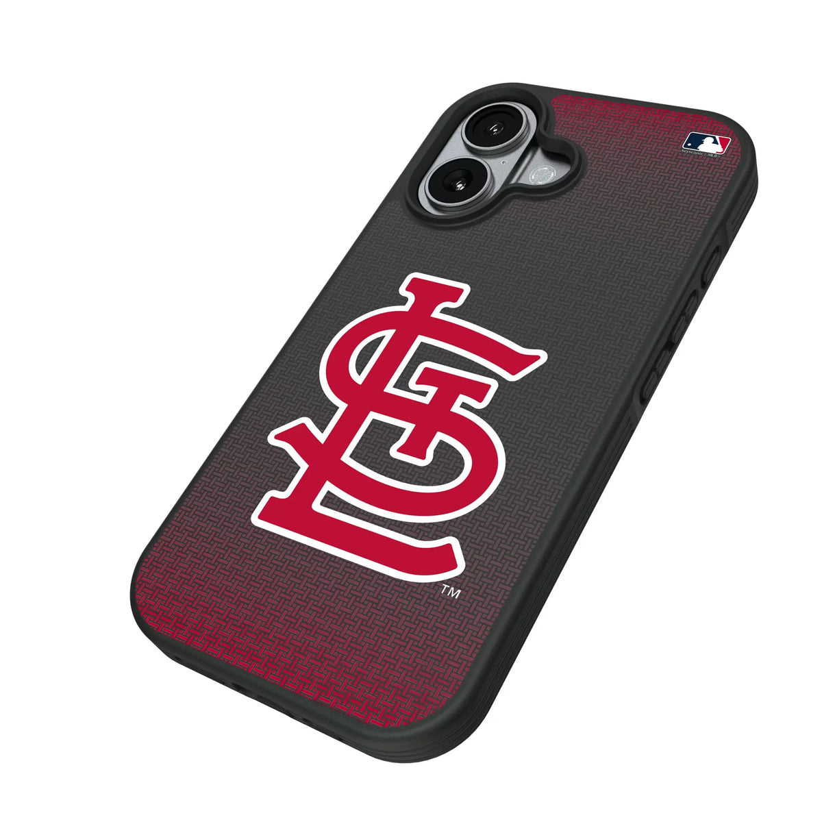 St Louis Cardinals Linen iPhone Bump Phone Case for Apple iPhone - Isometric View#Device_iPhone 17