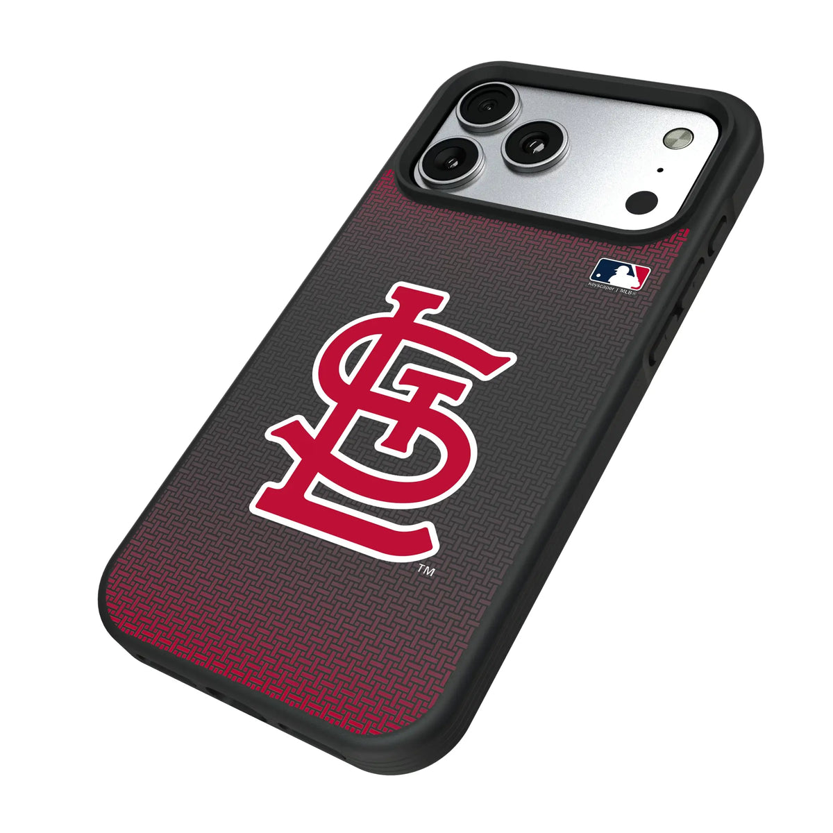 St Louis Cardinals Linen iPhone Bump Phone Case for Apple iPhone - Isometric View#Device_iPhone 17 Pro Max