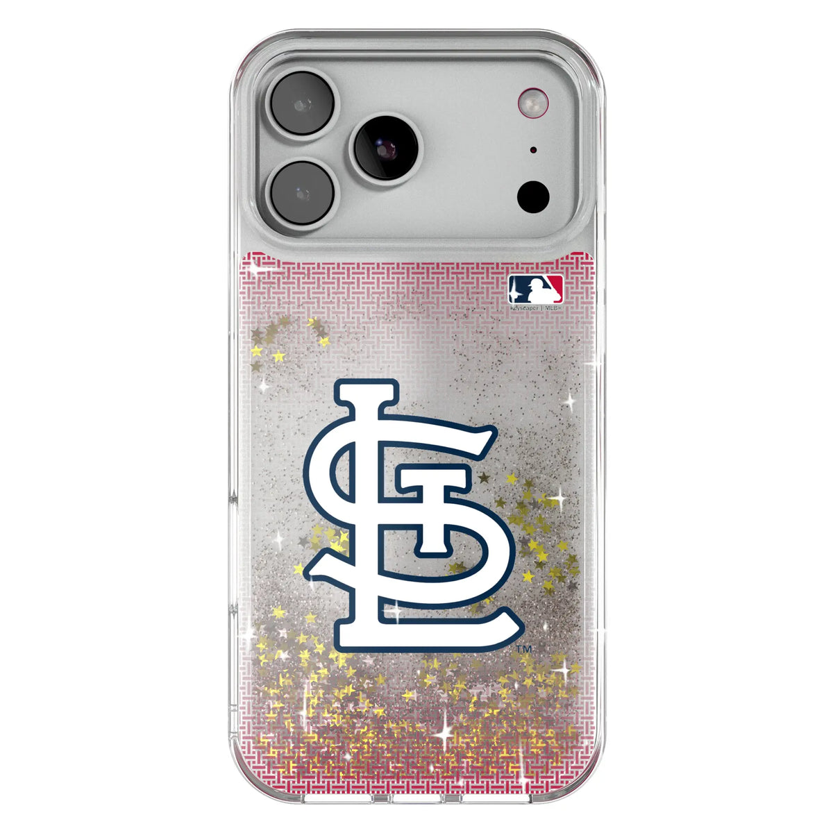 St Louis Cardinals Linen Glitter Phone Case for Apple iPhone