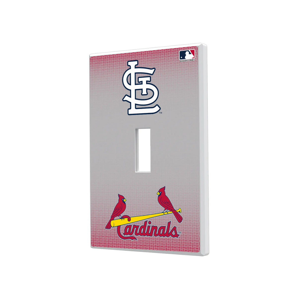 St Louis Cardinals Linen Hidden-Screw Light Switch Plate#Style_Single Toggle