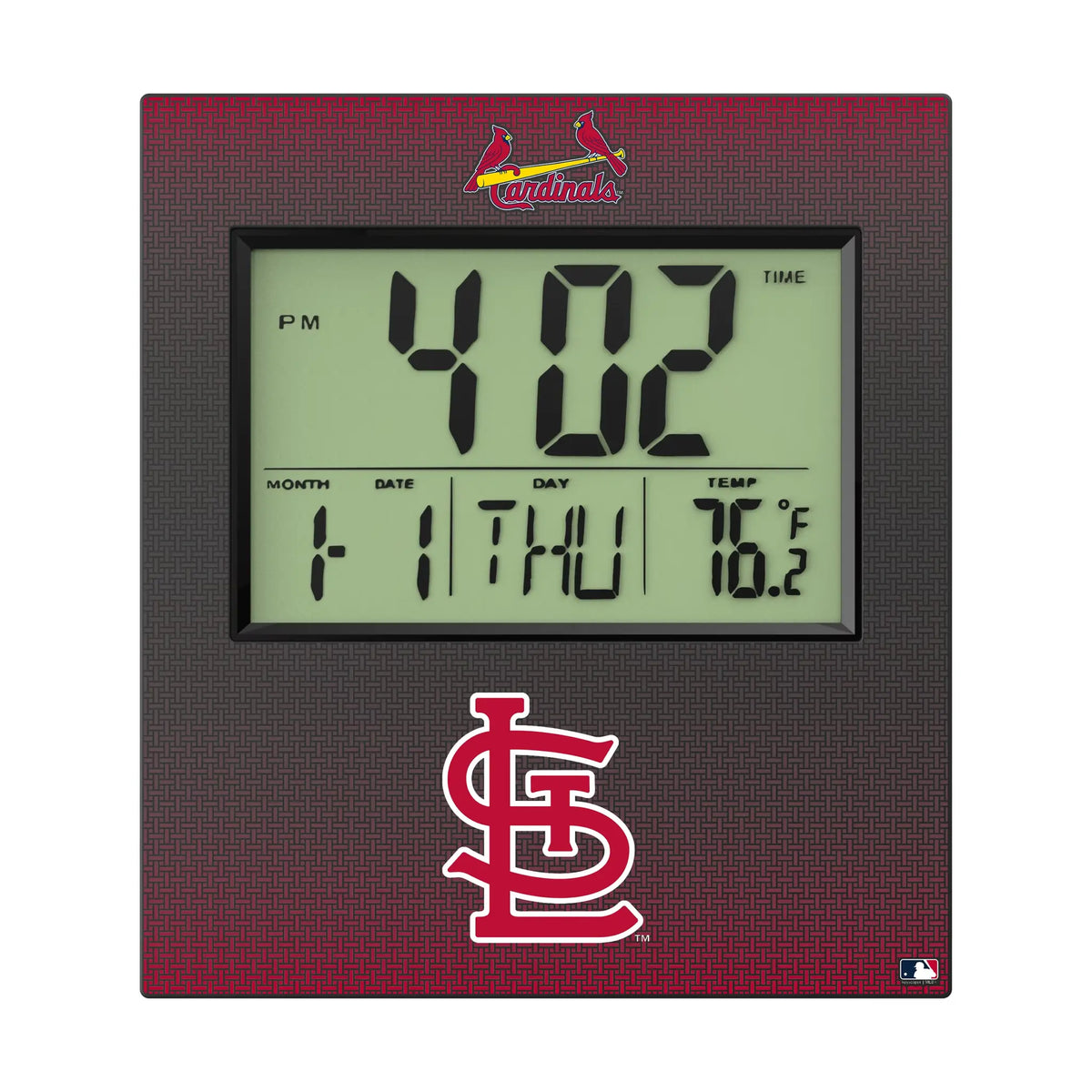 St Louis Cardinals Linen Wall Clock