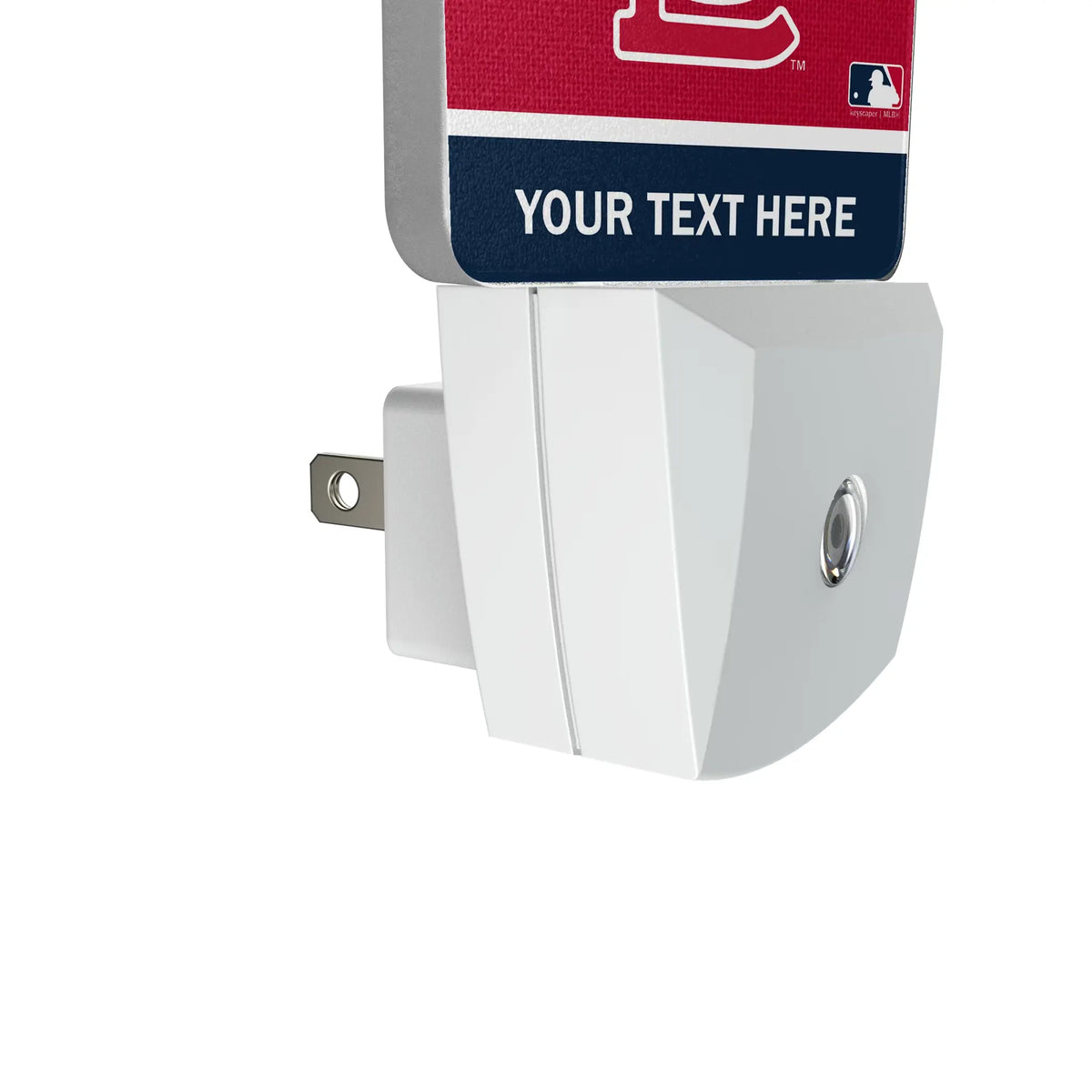 St Louis Cardinals Personalized Endzone Solid Night Light 2-Pack - Detail