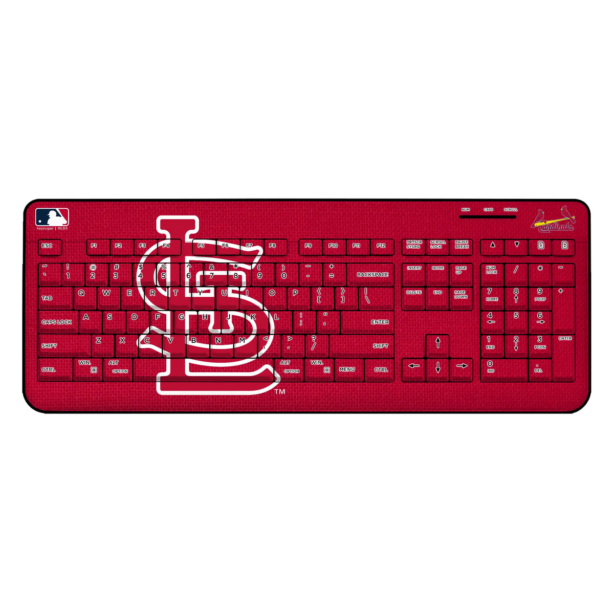 St Louis Cardinals Solid Wireless USB Keyboard