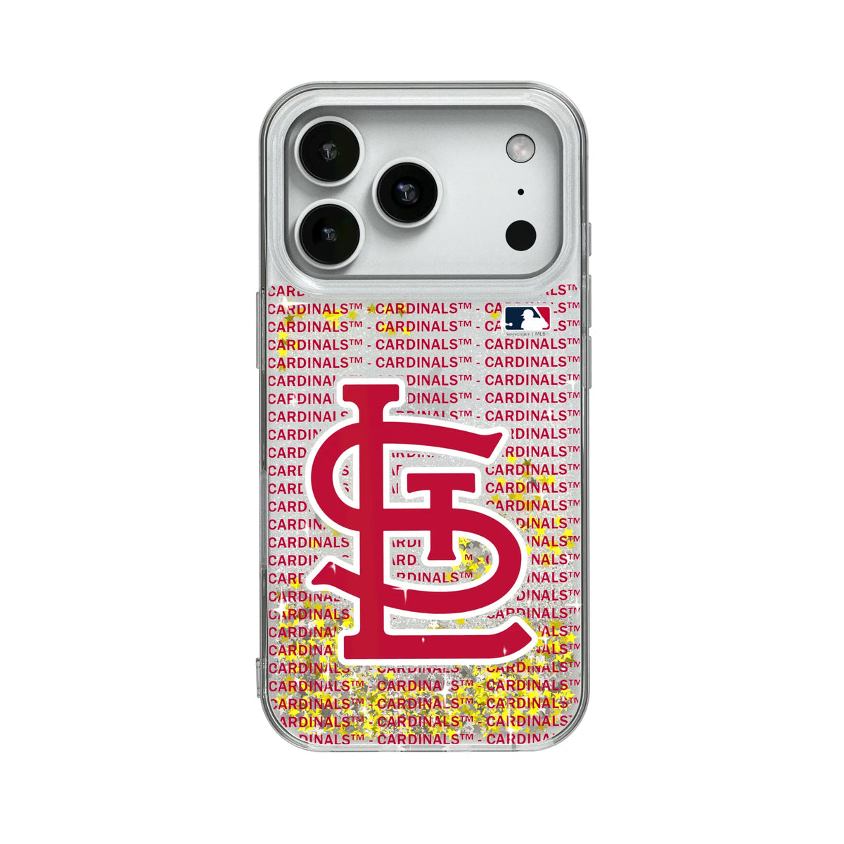 St Louis Cardinals Text Backdrop Glitter Phone Case for Apple iPhone