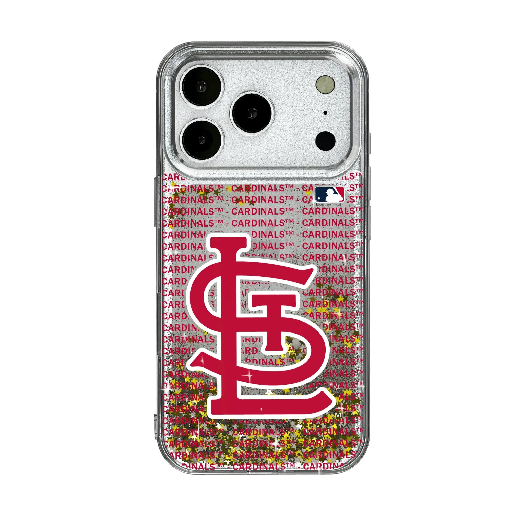 St Louis Cardinals Text Backdrop iPhone Glitter Phone Case for Apple iPhone