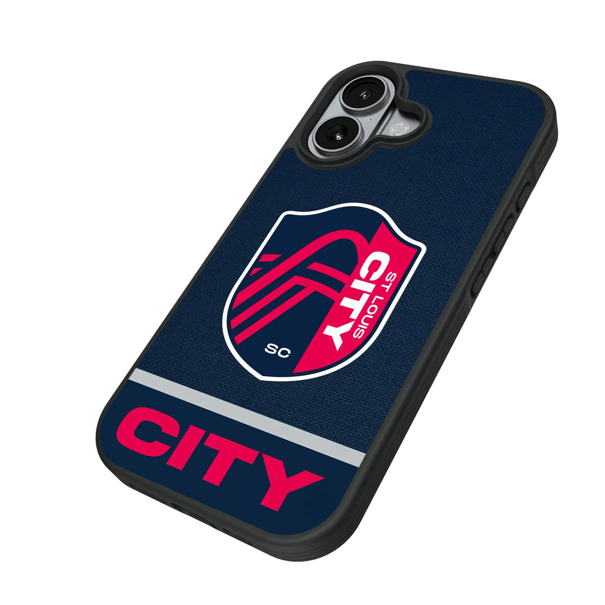 St. Louis CITY SC Endzone Solid iPhone Bump Phone Case for Apple iPhone - Isometric View#Device_iPhone 17