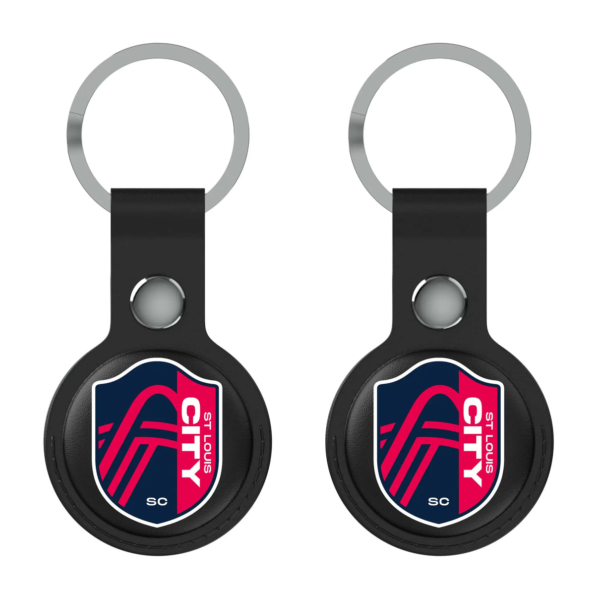 St. Louis CITY SC Insignia AirTag Black Airtag Holder 2-Pack