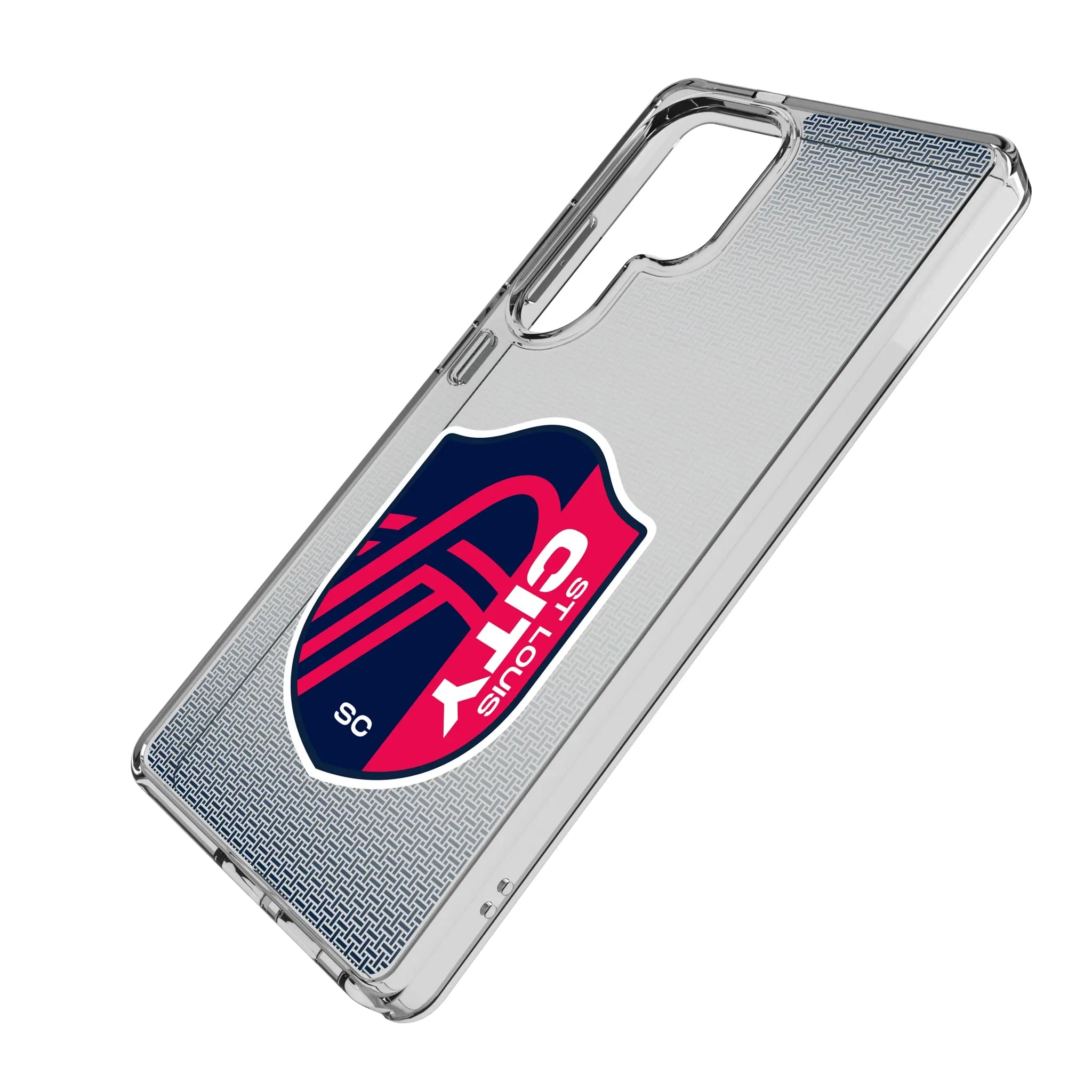 St. Louis CITY SC Linen Galaxy Clear Phone Case for Samsung Galaxy - Isometric View#Device_Galaxy S25 Ultra