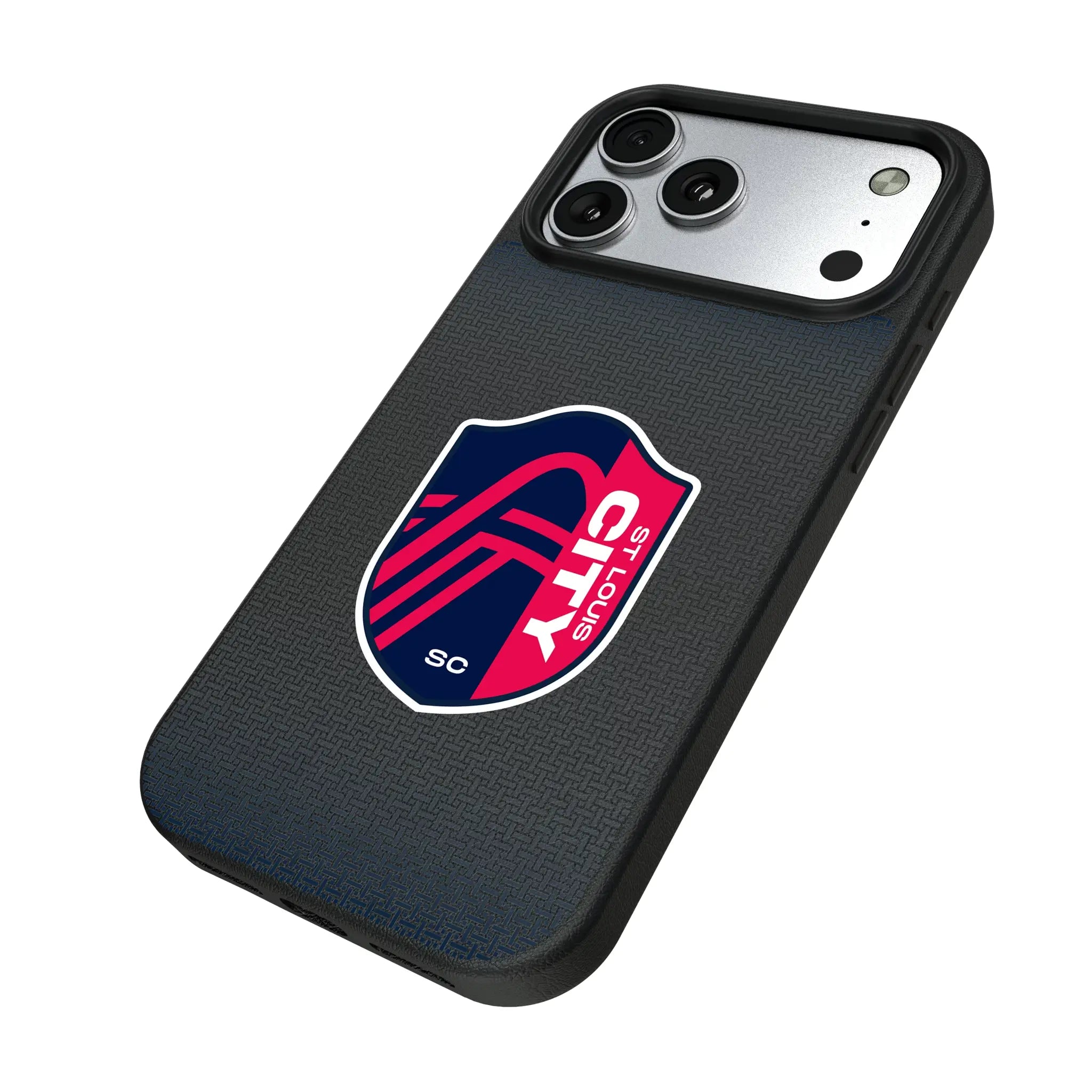 St. Louis CITY SC Linen iPhone MagSafe Compatible Phone Case for Apple iPhone - Isometric View#Device_iPhone 17 Pro Max