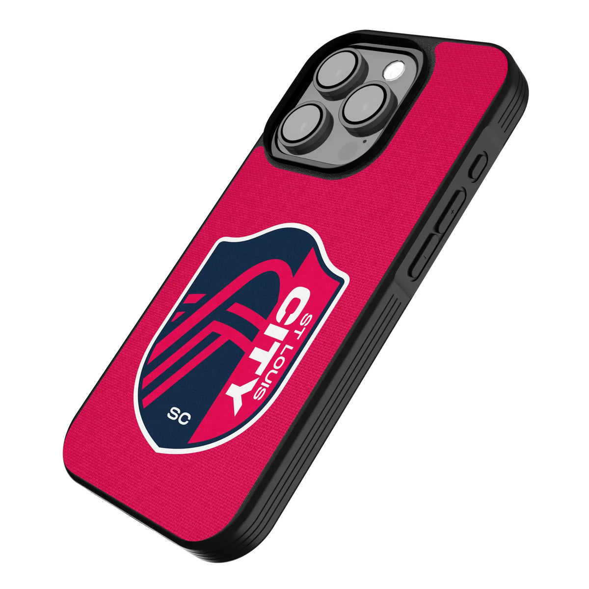 St. Louis CITY SC Solid iPhone Bump Phone Case for Apple iPhone - Isometric View