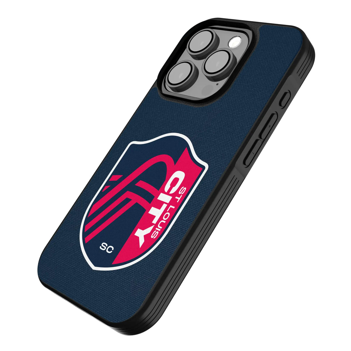 St. Louis CITY SC Solid iPhone Bump Phone Case for Apple iPhone - Isometric View
