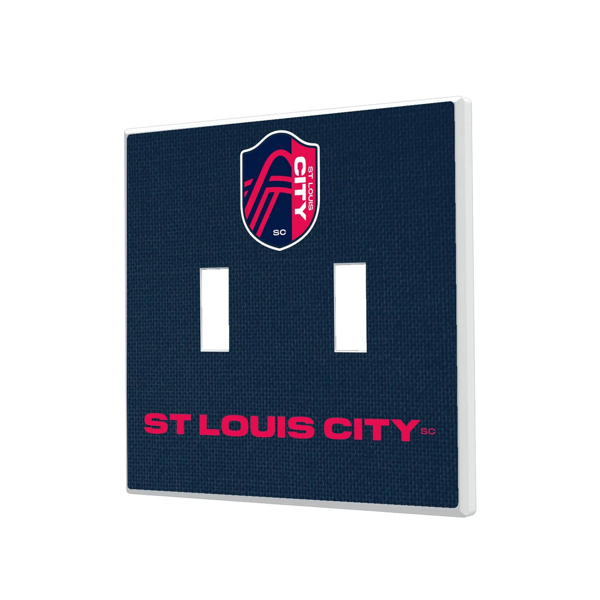 St. Louis CITY SC Solid Hidden-Screw Light Switch Plate#Style_Double Toggle