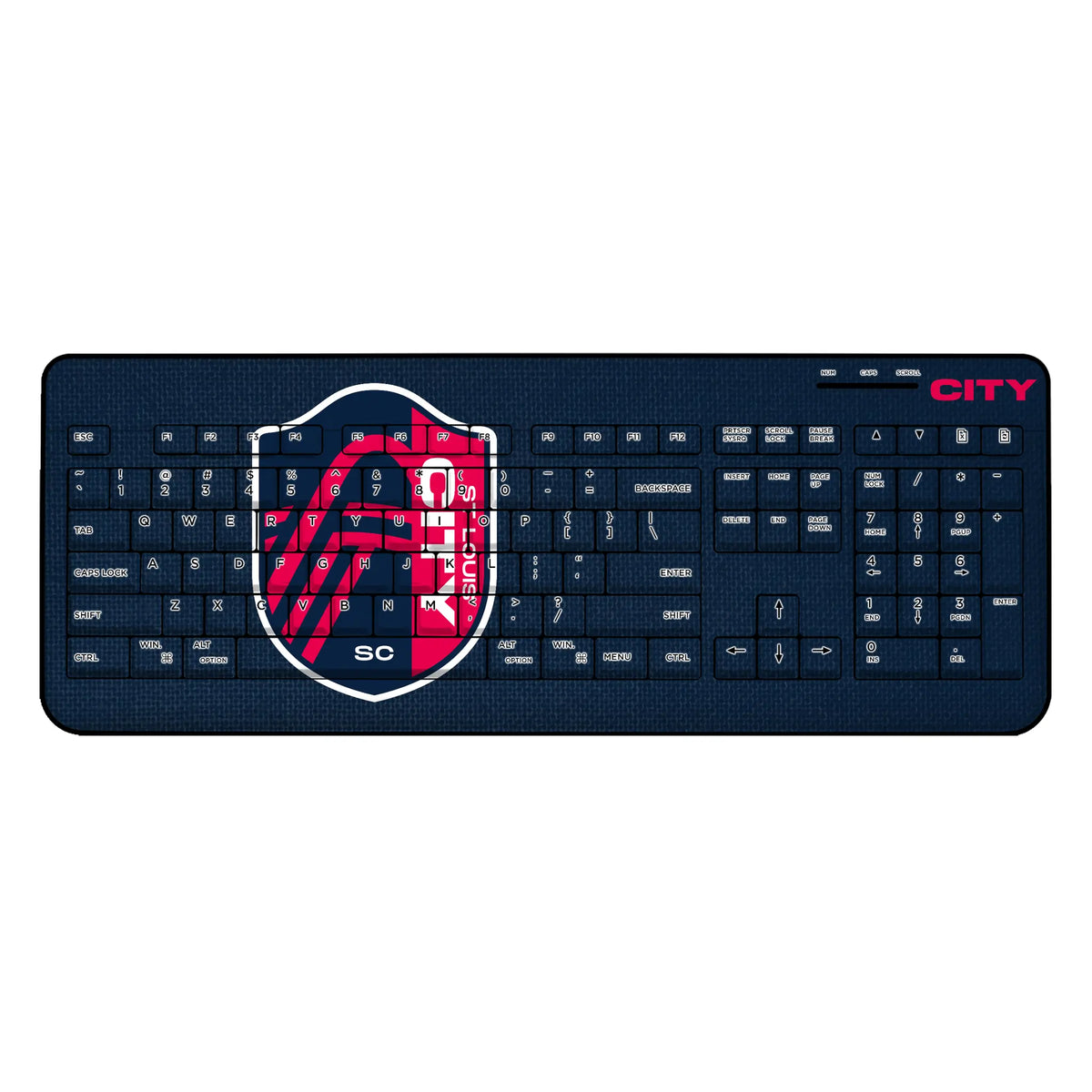 St. Louis CITY SC Solid Wireless USB Keyboard
