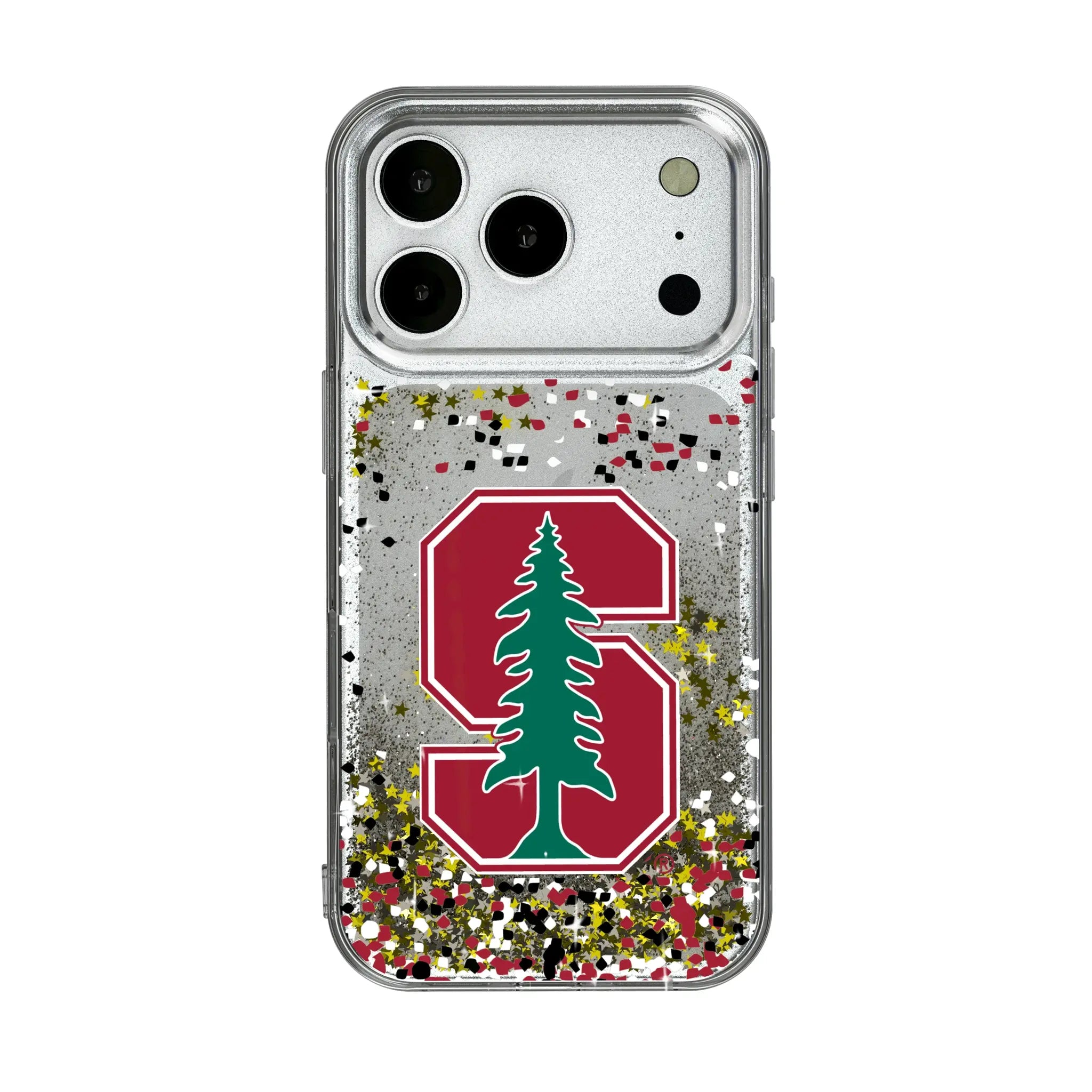 Stanford University Cardinal Confetti iPhone Glitter Phone Case for Apple iPhone
