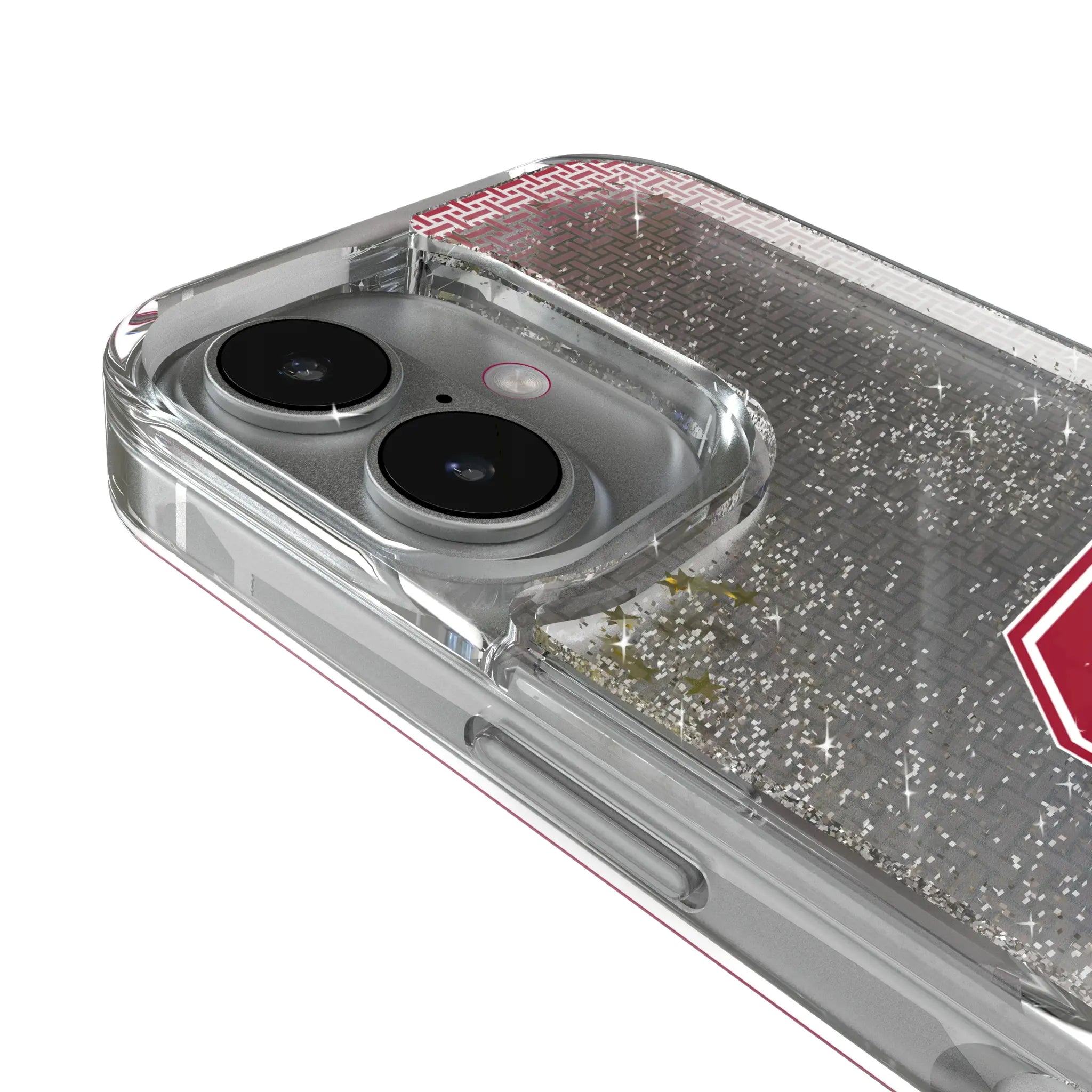 Stanford University Cardinal Linen iPhone Glitter Phone Case for Apple iPhone - Detail