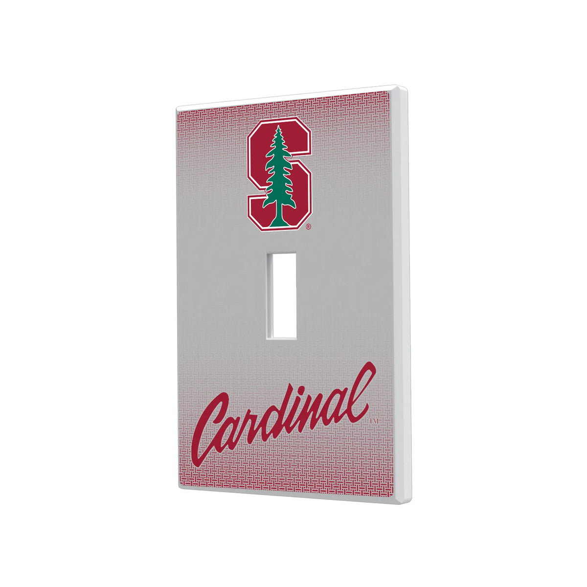 Stanford University Cardinal Linen Hidden-Screw Light Switch Plate#Style_Single Toggle
