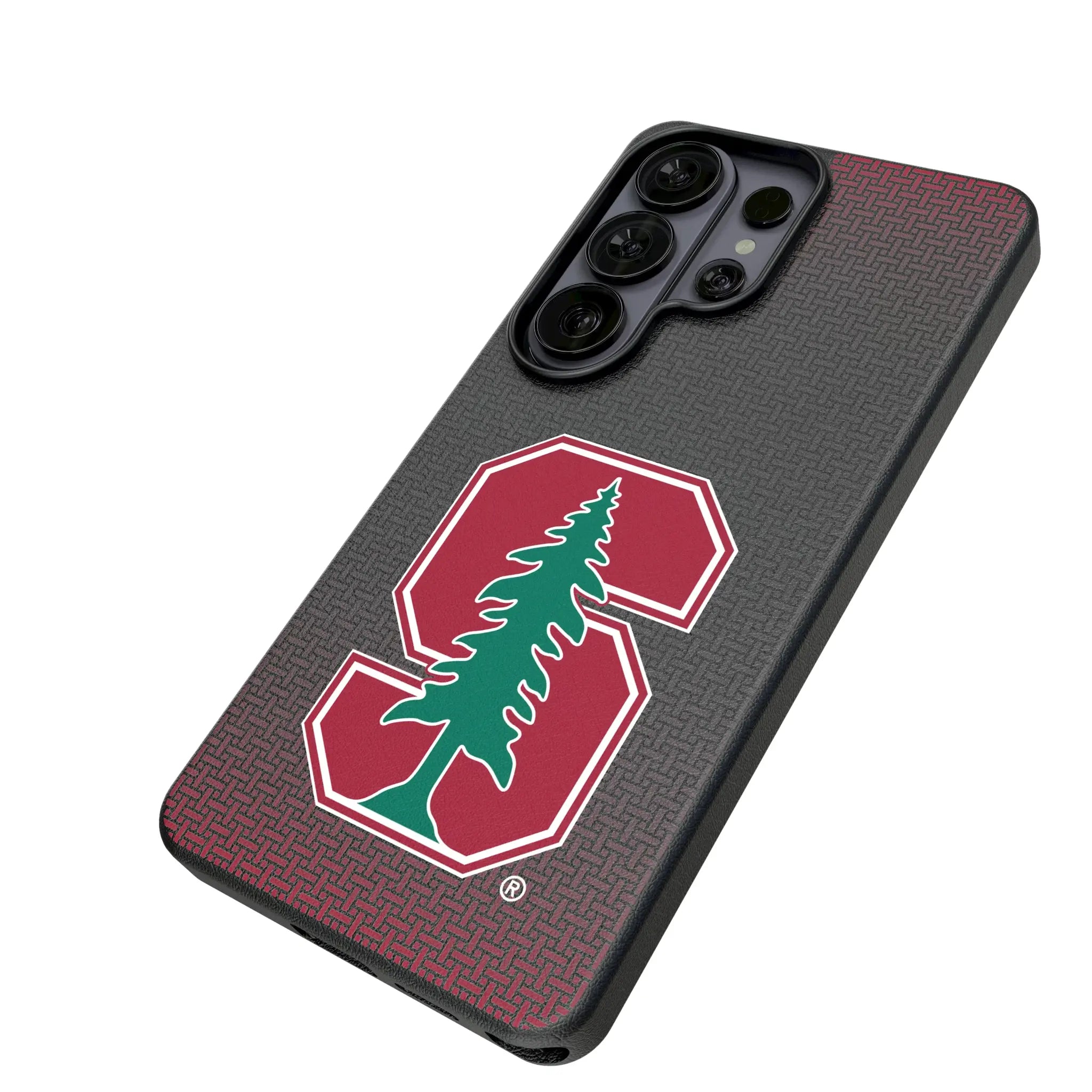 Stanford University Cardinal Linen Galaxy MagSafe Compatible Phone Case for Samsung Galaxy - Isometric View#Device_Galaxy S26 Ultra