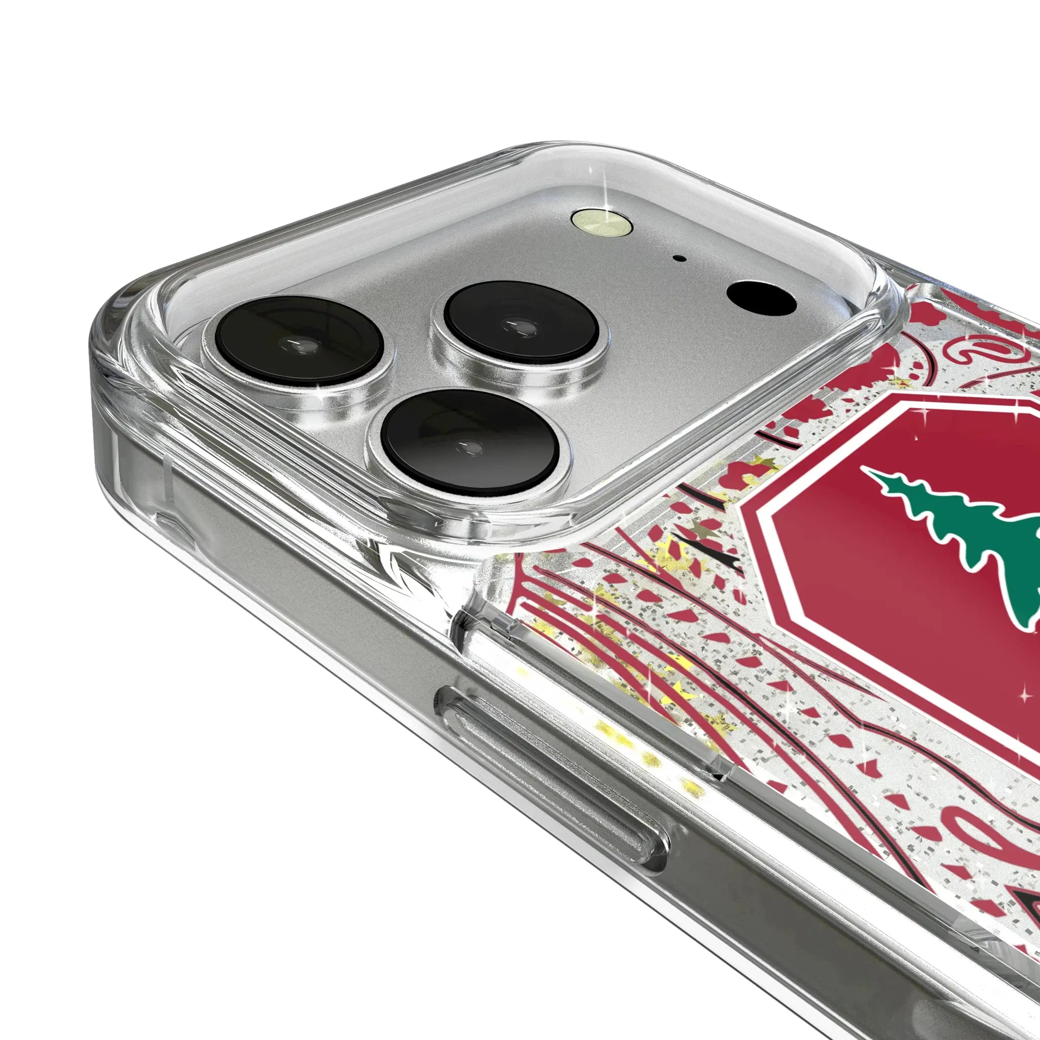 Stanford University Cardinal Paisley iPhone Glitter Phone Case for Apple iPhone - Detail