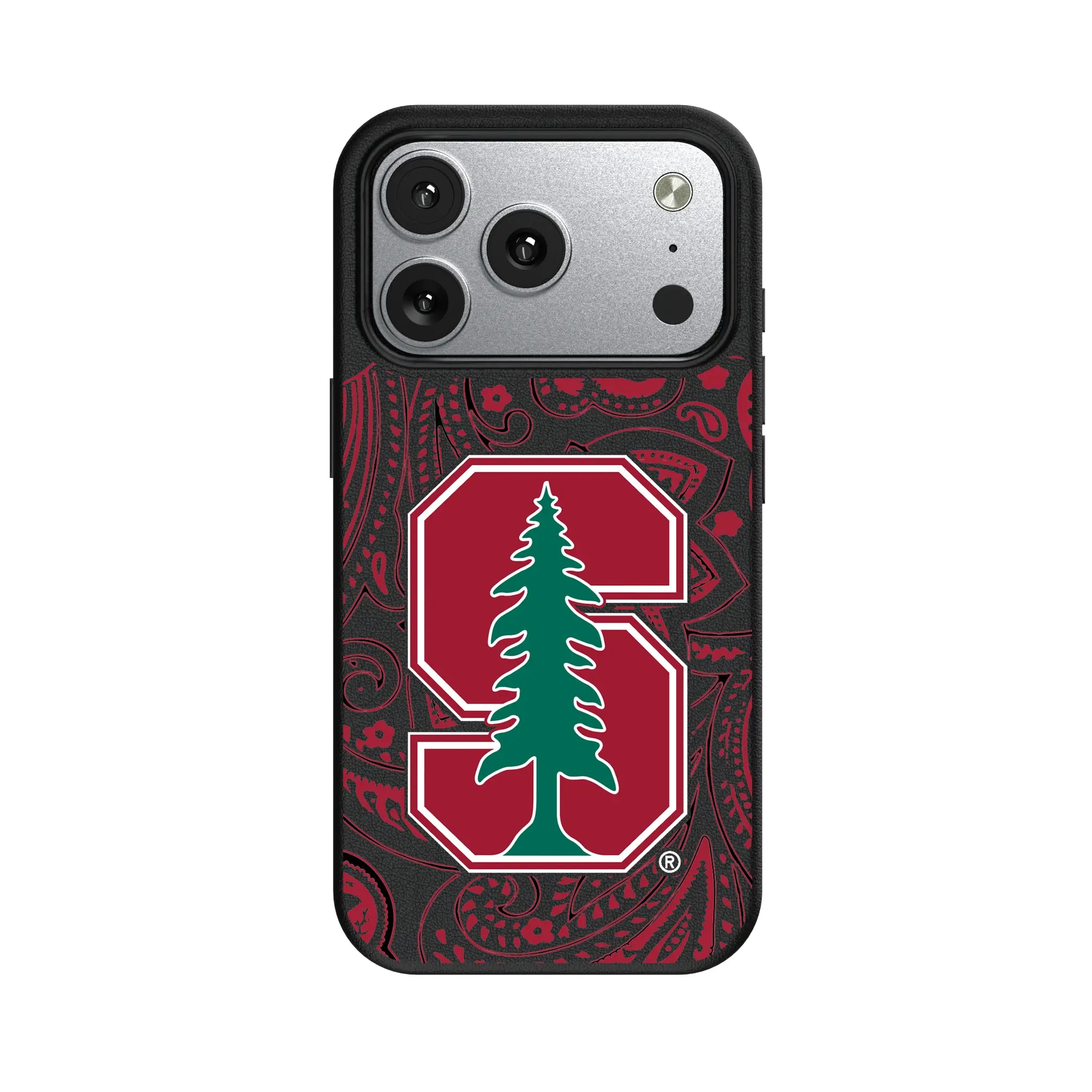 Stanford University Cardinal Paisley iPhone MagSafe Compatible Phone Case for Apple iPhone#Device_iPhone 17 Pro